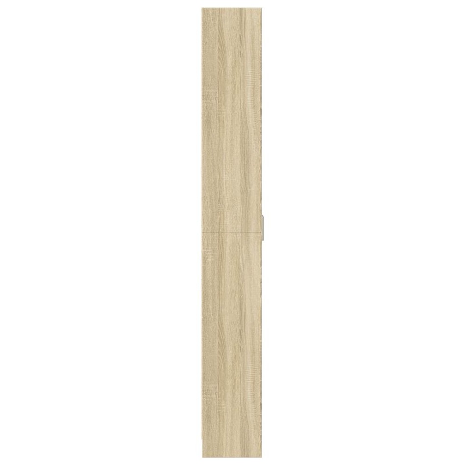 Armario de pasillo madera ingeniería roble Sonoma 55x25x189