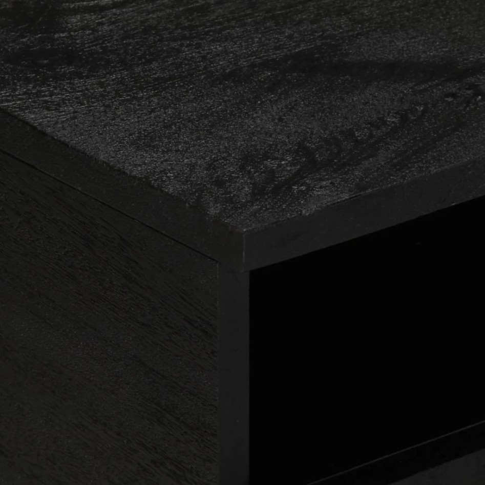 Mesa de centro madera de ingeniería negra 80x54x40