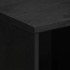 Aparador de madera de ingeniería negro 80x33x75