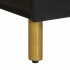 Aparador de madera de ingeniería negro 80x33x75