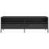 Mueble para TV acero laminado en frío negro 135x39x43,5