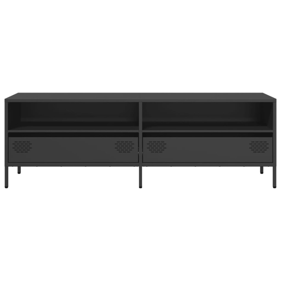 Mueble para TV acero laminado en frío negro 135x39x43,5