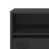 Mueble para TV acero laminado en frío negro 135x39x43,5
