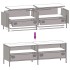 Mueble para TV acero laminado en frío negro 135x39x43,5