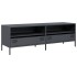 Mueble de TV acero laminado en frío antracita 135x39x43,5