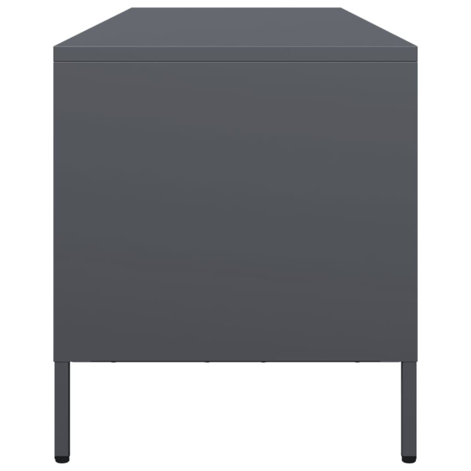Mueble de TV acero laminado en frío antracita 135x39x43,5