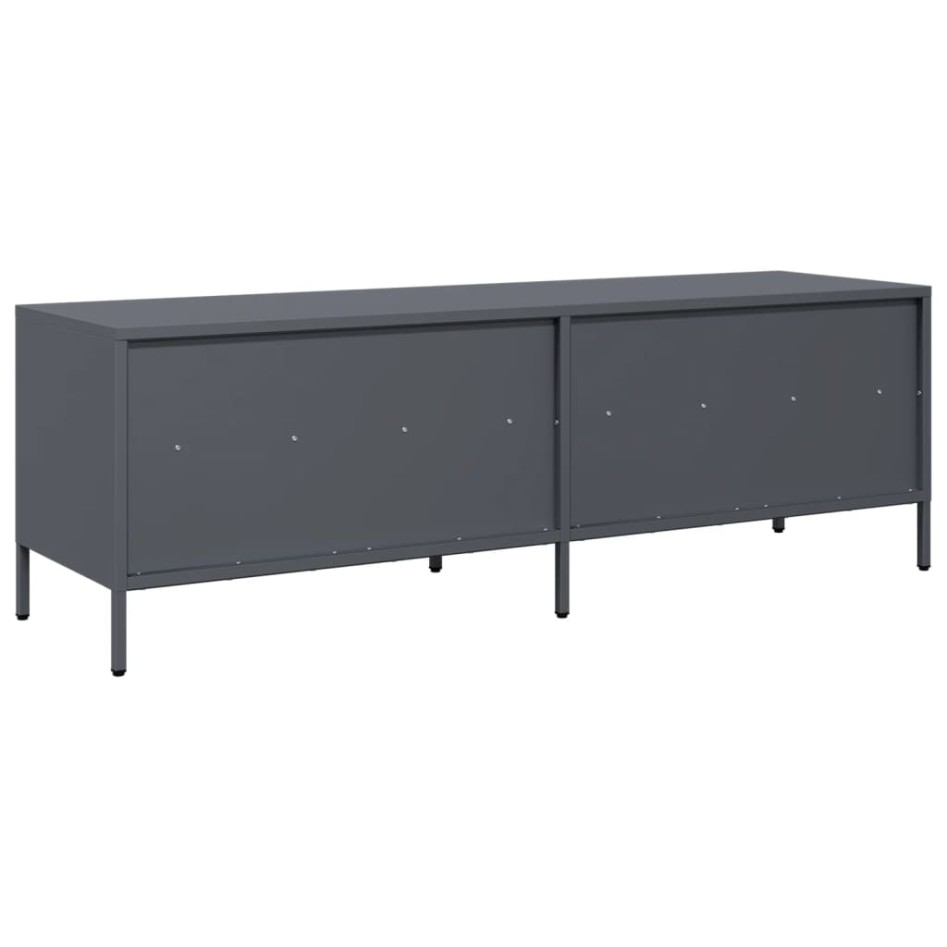 Mueble de TV acero laminado en frío antracita 135x39x43,5