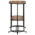 Mesa consola madera maciza de acacia 110x42x76