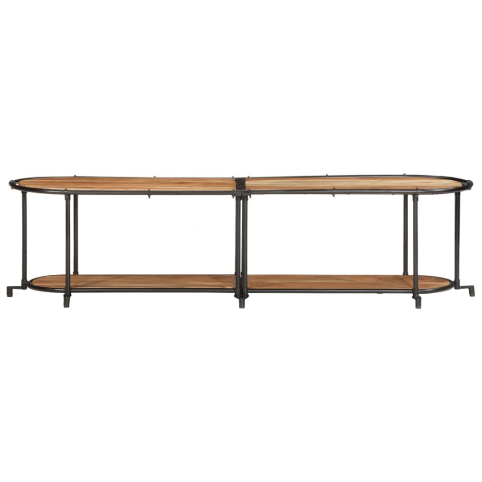 Mueble de TV madera maciza de acacia 160x42x40