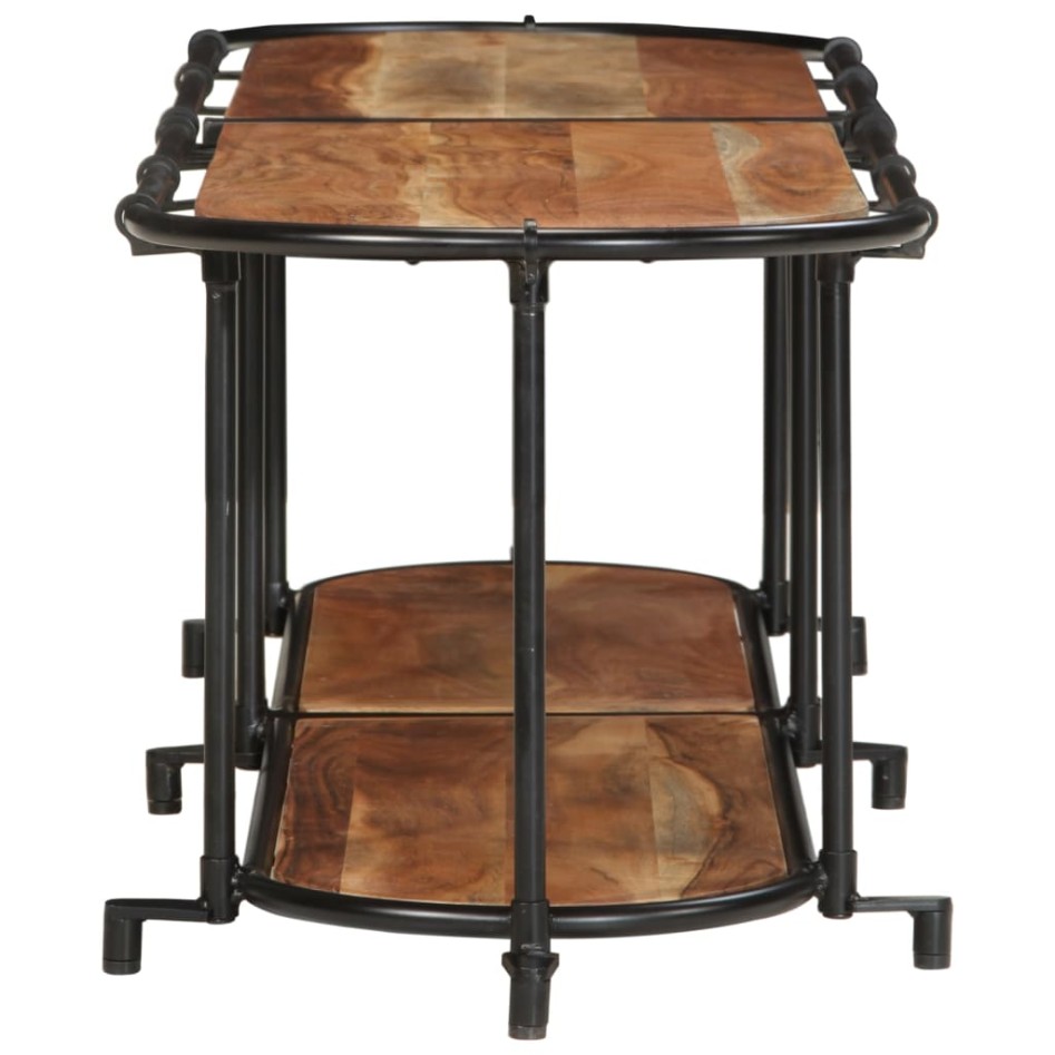 Mueble de TV madera maciza de acacia 160x42x40