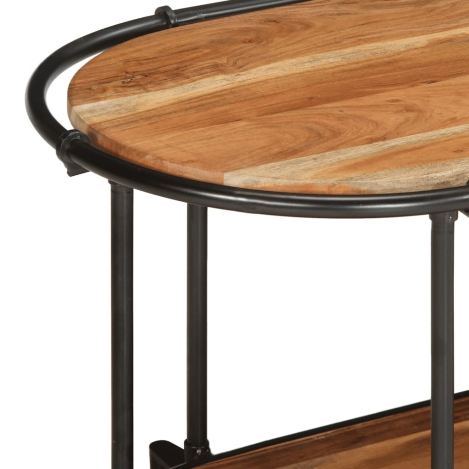 Mueble de TV madera maciza de acacia 160x42x40