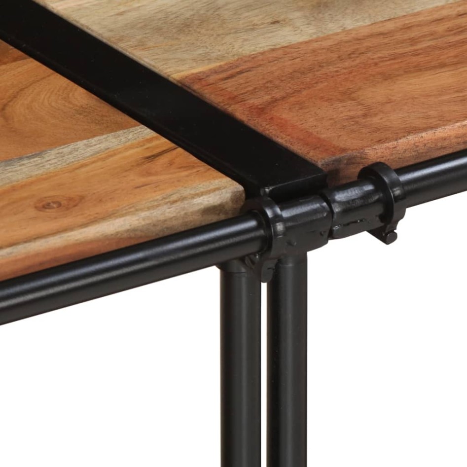 Mueble de TV madera maciza de acacia 160x42x40