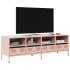 Mueble para TV acero laminado en frío rosa 135x39x43,5