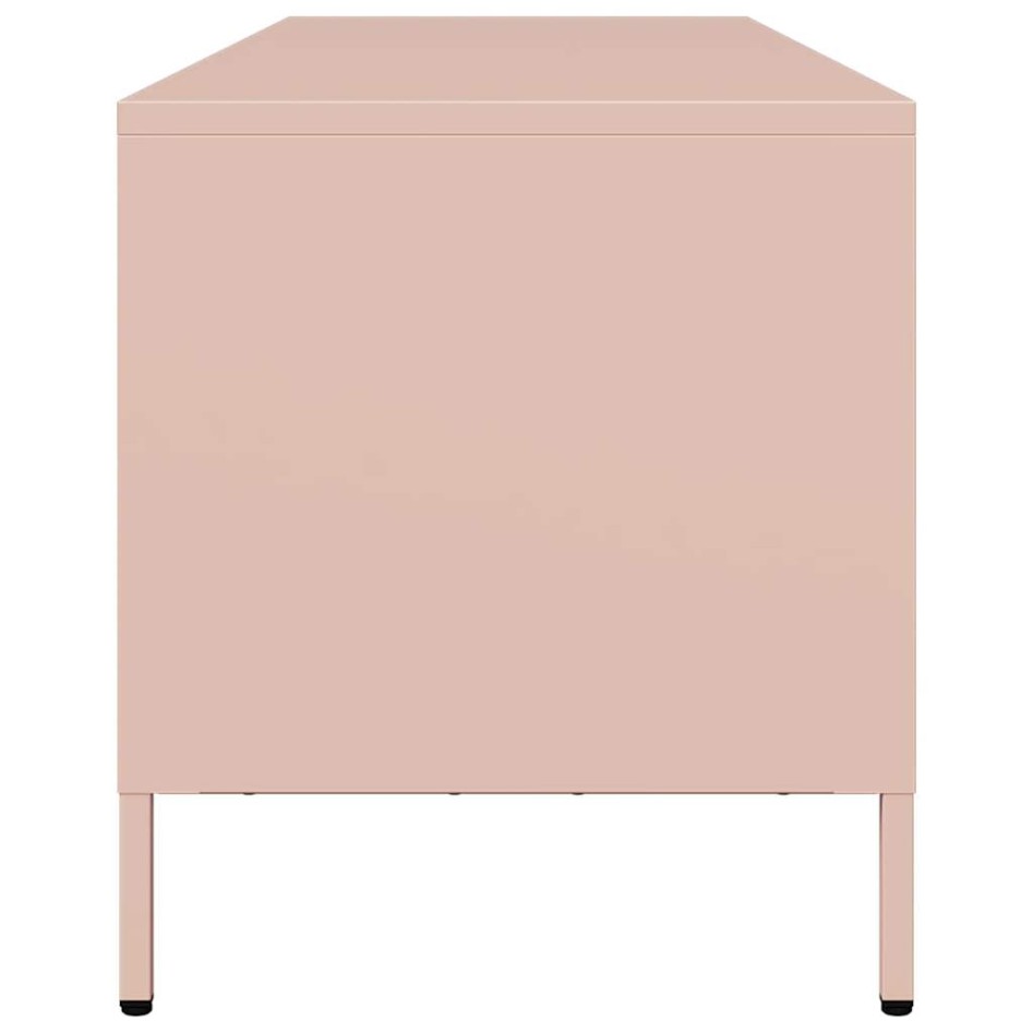 Mueble para TV acero laminado en frío rosa 135x39x43,5