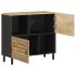Aparador de madera maciza de mango rugosa 80x33,5x75