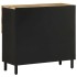 Aparador de madera maciza de mango rugosa 80x33,5x75