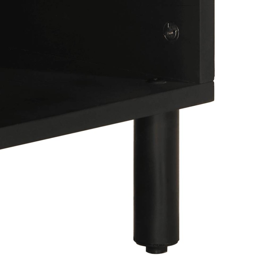 Aparador de madera maciza de mango rugosa 80x33,5x75