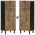 Aparador de madera maciza de mango rugosa 40x33,5x110