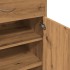 Mueble zapatero madera de ingeniería roble artisan 60x35x84