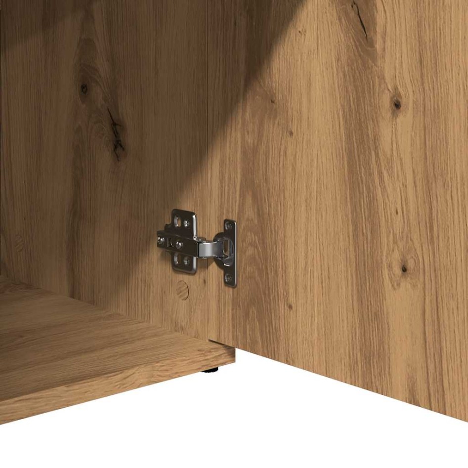 Aparador de madera de ingeniería roble artisan 91x29,5x75