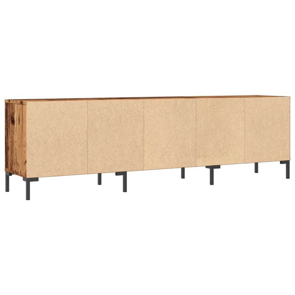 Mueble de TV madera ingeniería madera envejecida 150x30x44,5