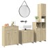 Juego de muebles de baño 4 pzas contrachapada roble