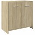 Juego de muebles de baño 4 pzas contrachapada roble