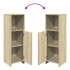Juego de muebles de baño 4 pzas contrachapada roble