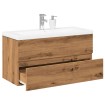 Mueble con lavabo integrado roble artisan