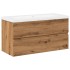 Mueble con lavabo integrado roble