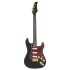Guitarra eléctrica principiantes con funda negro dorado 4/4