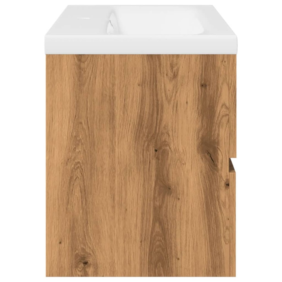 Mueble con lavabo integrado roble