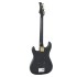 Guitarra eléctrica principiantes con funda negro dorado 4/4