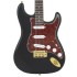 Guitarra eléctrica principiantes con funda negro dorado 4/4