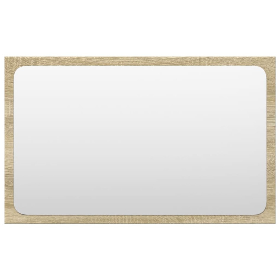 Set de muebles de baño 3 pzas madera contrachapada roble