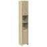 Set de muebles de baño 3 pzas madera contrachapada roble