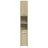 Set de muebles de baño 3 pzas madera contrachapada roble
