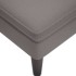 Tumbona con almohada y reposabrazo derecho tela gris