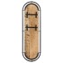 Percheros de pared 4 ganchos 2 uds madera maciza mango