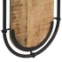 Percheros de pared 4 ganchos 2 uds madera maciza mango