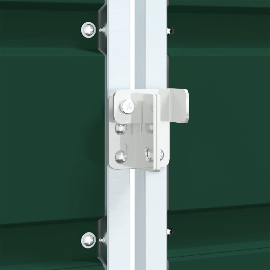 Cobertizo contenedores dobles basura acero verde 144x81x113