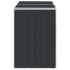 Cobertizo contenedor doble basura acero antracita 144x81x113