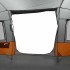 Tienda de campaña con túnel 4 personas impermeable gris