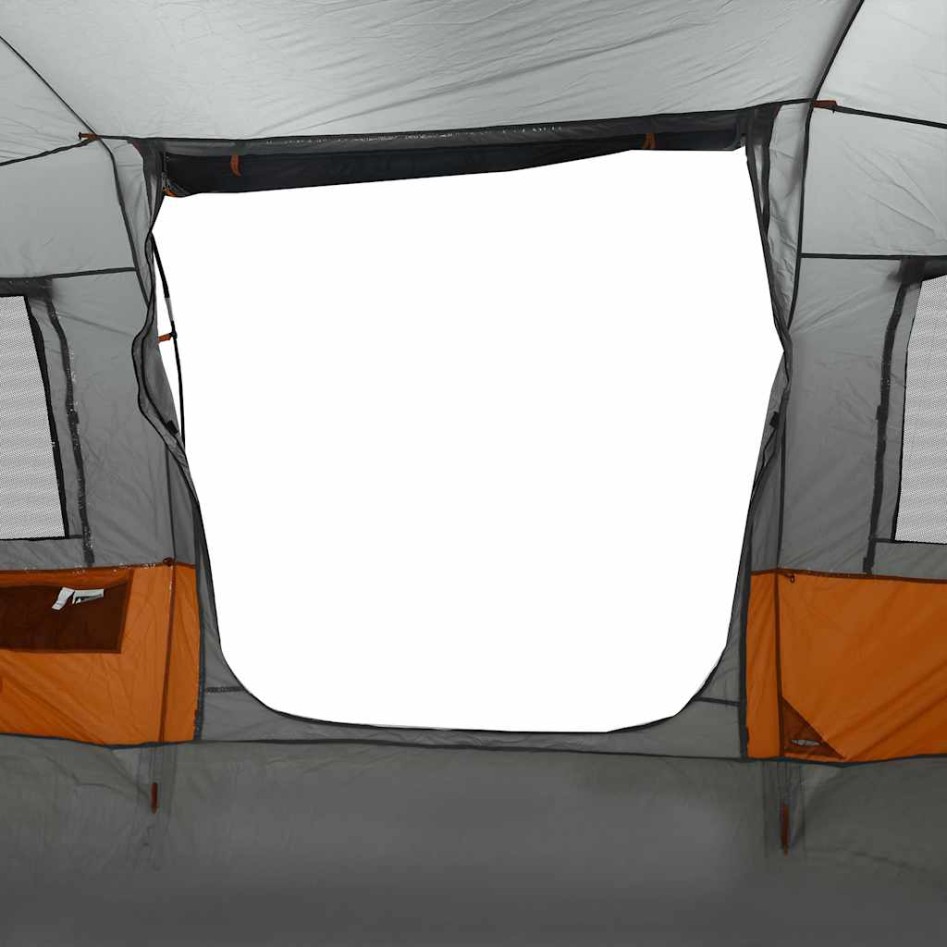 Tienda de campaña con túnel 4 personas impermeable gris