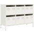 Aparador de acero laminado en frío blanco 101,5x39x73,5