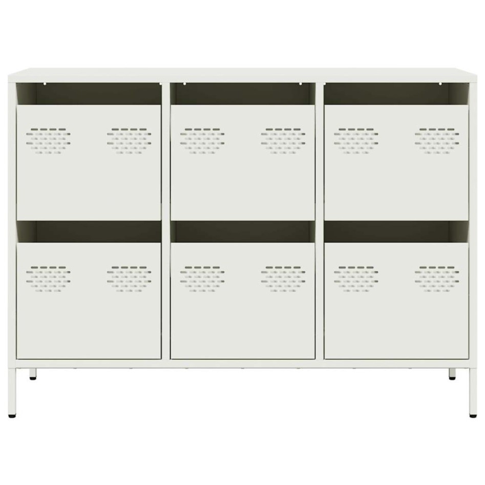 Aparador de acero laminado en frío blanco 101,5x39x73,5