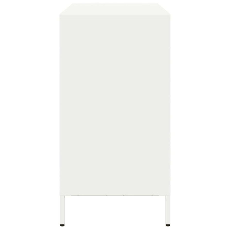 Aparador de acero laminado en frío blanco 101,5x39x73,5