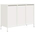 Aparador de acero laminado en frío blanco 101,5x39x73,5