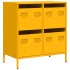 Aparador acero laminado en frío amarillo mostaza 68x39x73,5