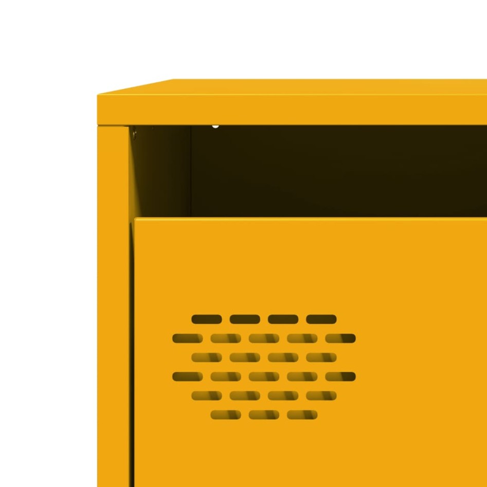 Aparador acero laminado en frío amarillo mostaza 68x39x73,5